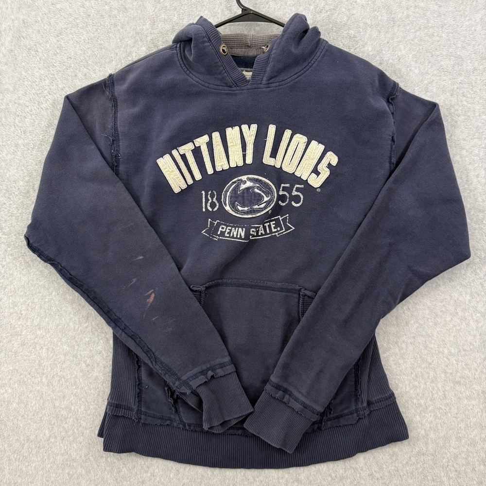 Penn State Nittany Lions Hoodie XL Blue NCAA Pullover Sweatshirt J America